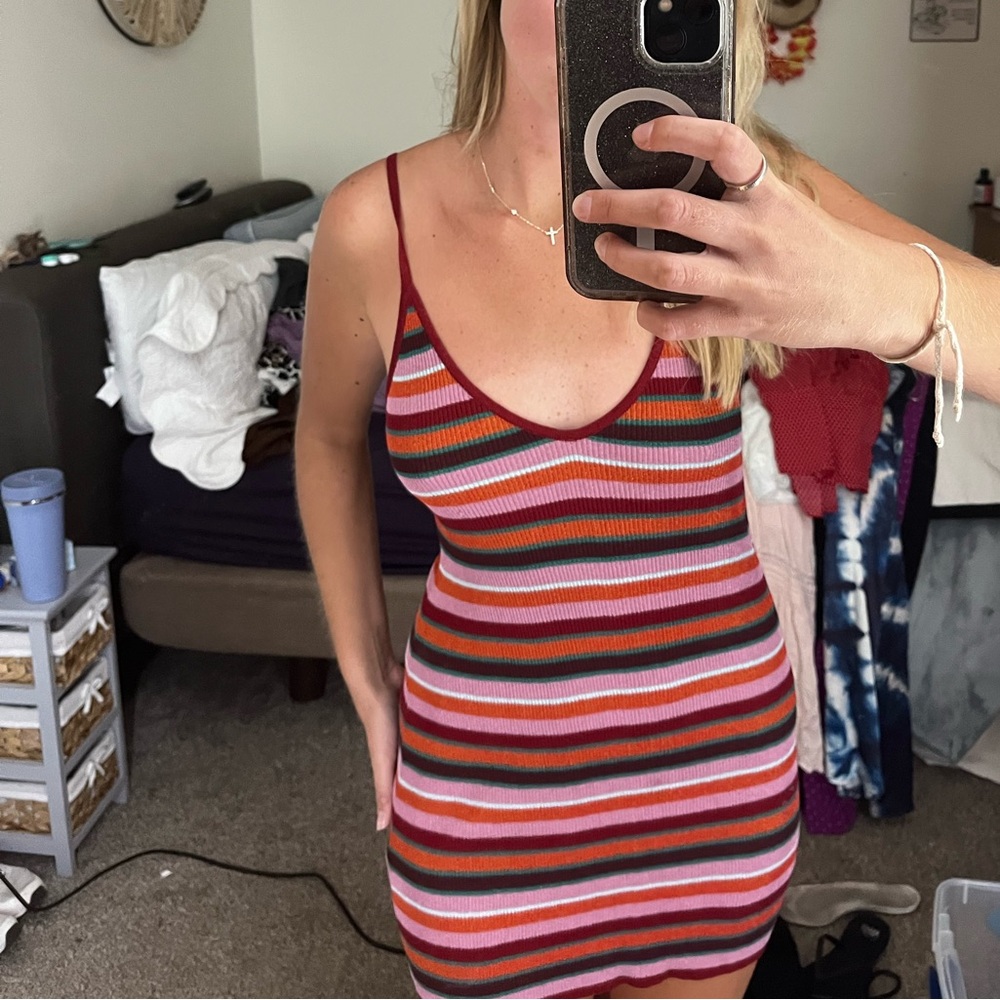Striped Multicolor Dress